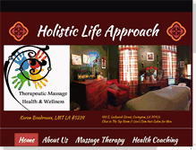 Tablet Screenshot of holisticlifeapproach.com